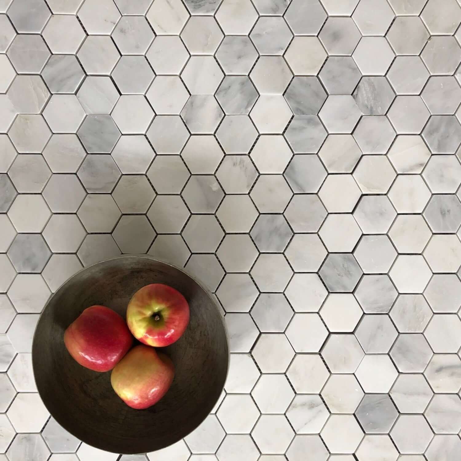 ARABESCATO MARBLE MOSAIC HONED HEXAGON 2